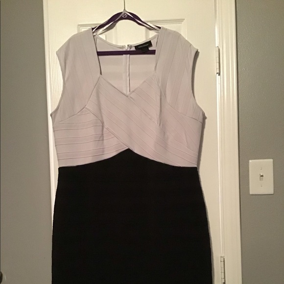 white top and black bottom dress